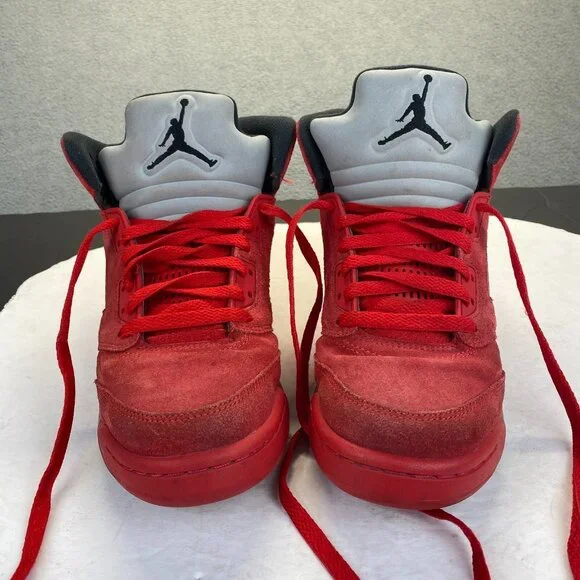 Nike Air Jordan 5 Retro Red Suede GS Size 6.5Y Basketball Shoes 440888-602 Jordan | Shoes | Nike Air Jordan V 5 Red Suede 27 Retro Bg  main image 2